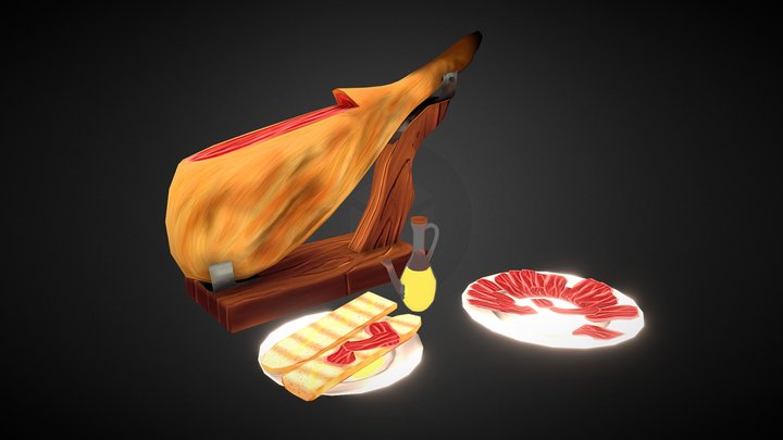 "Ibérico" lowpoly 3D Model