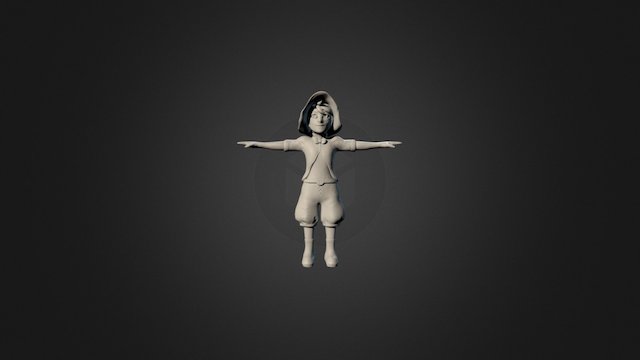 Witch Character Sculpt 3D Model