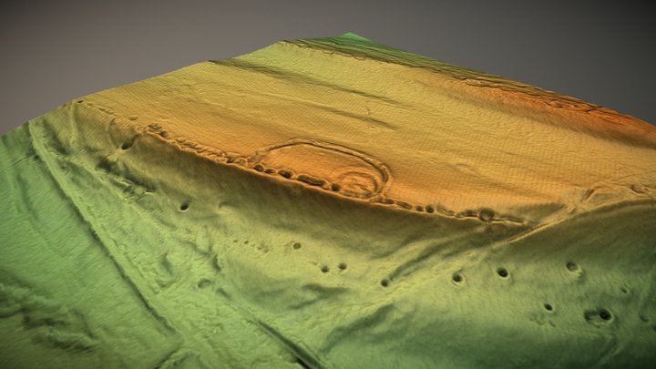 Barcombe Hill, Northumberland (UK) – Modello 3D gratuito STL
