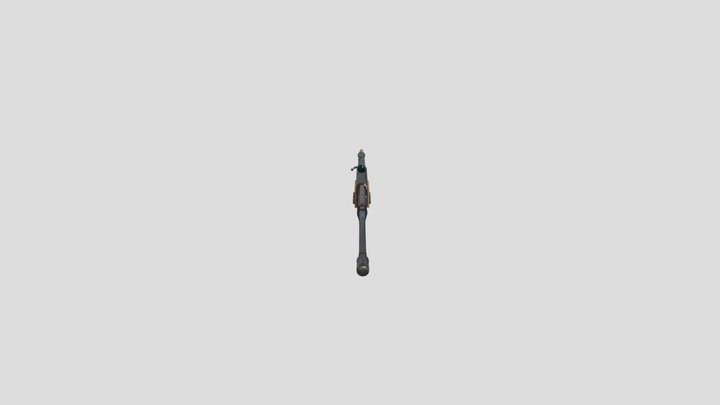 Salvaged Sniper Rifle 3D Model