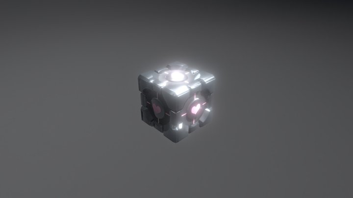 Companion Cube Jim (Belongs to my teacher) 3D Model