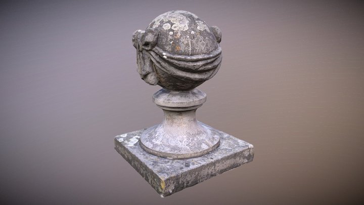 Stone ball on pillar – Modello 3D gratuito STL