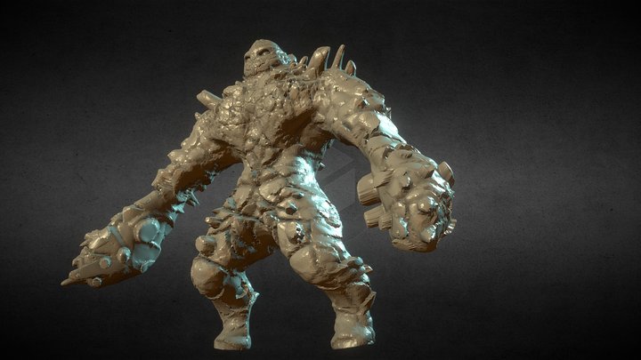 Day #5 Golem 3D Model