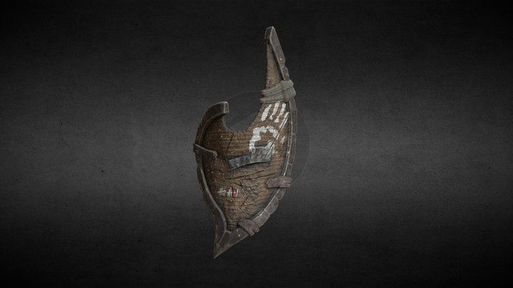 Orcish Shield 3D Model
