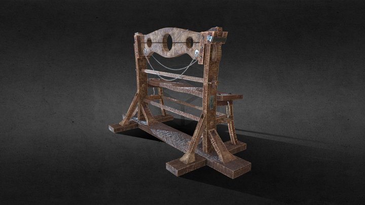 Medieval Pillory 2 3D Model