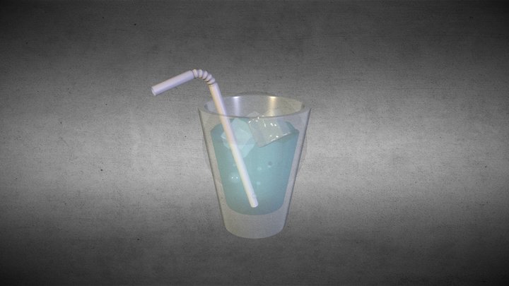 Glass of water 3D Model