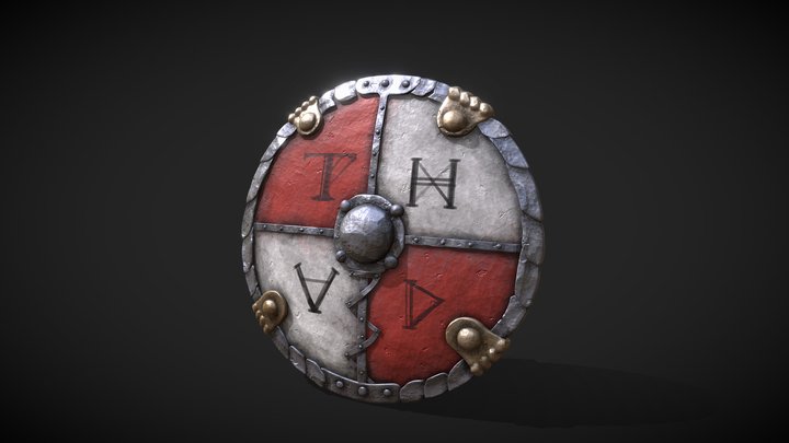 Dwarf Shield 3D Model