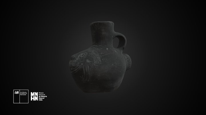 Vasija ictiomorfa negro pulida – Modello 3D gratuito STL