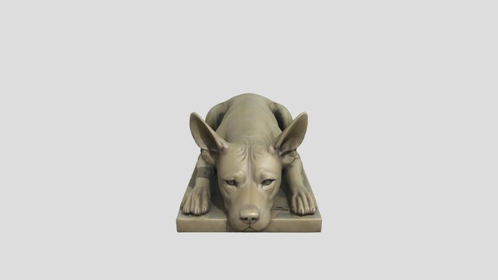 Dog figurine for the garden 3D Model
