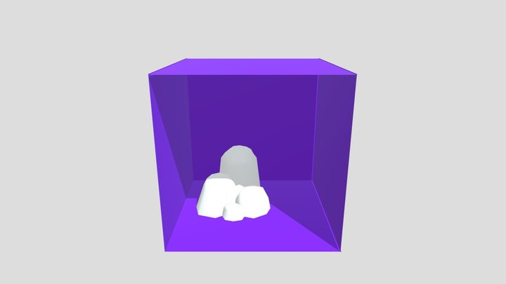 紫色恶魔Rocks 3D Model