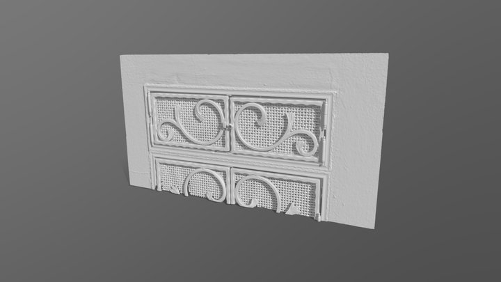 Wrought Iron Oven Door - Revopoint Trackit – Kostenloses 3D-Modell STL