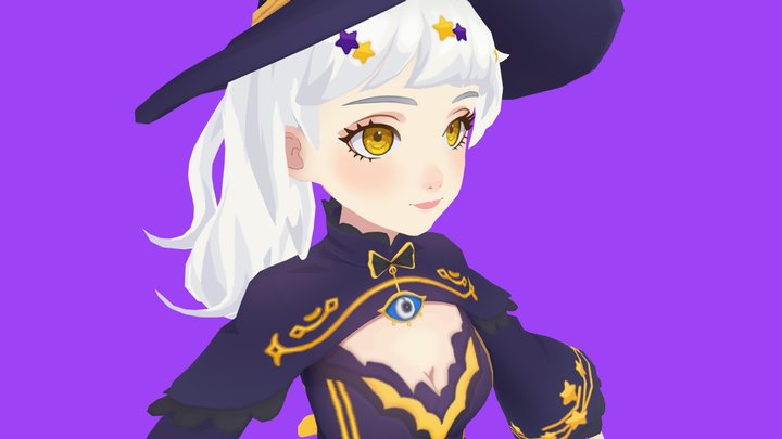 [AI2U] Witch Elysia [Official Game Character] 3D Model