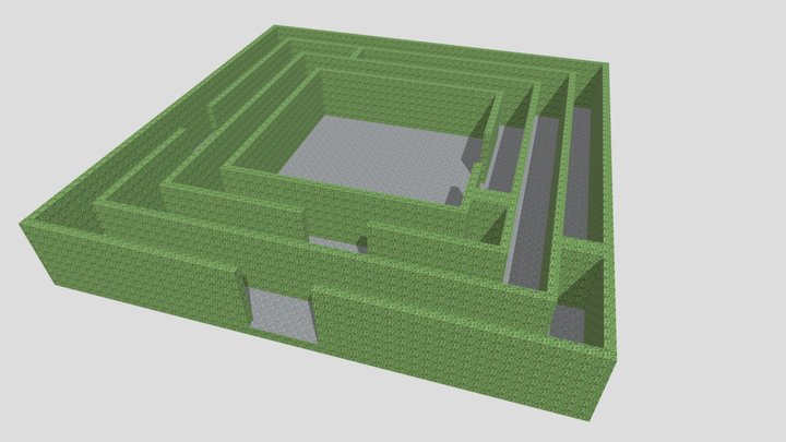 Simple Maze for VR 3D Model