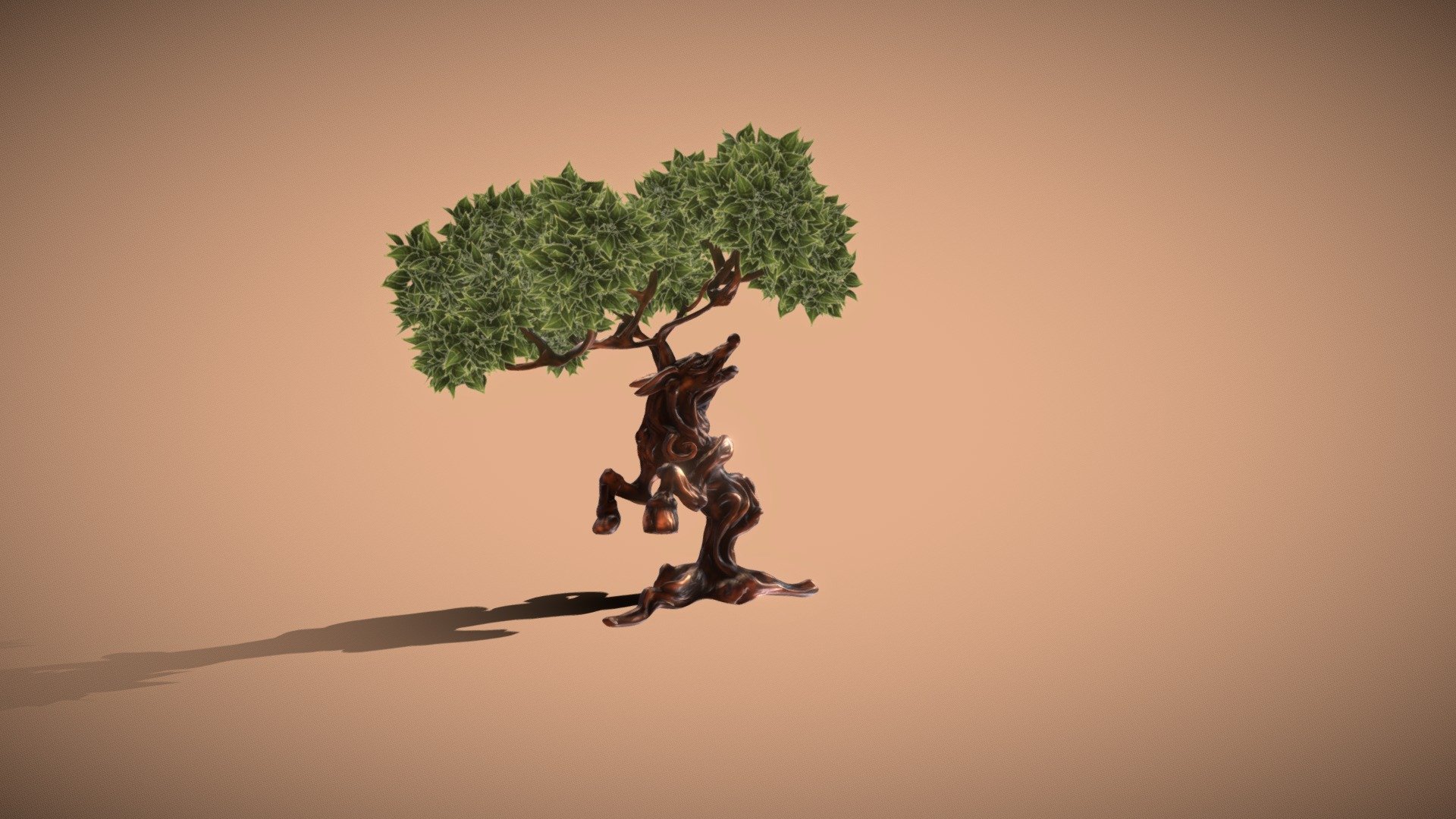 Deer Tree - 3D model by benjamincolombier [90b16ba] - Sketchfab