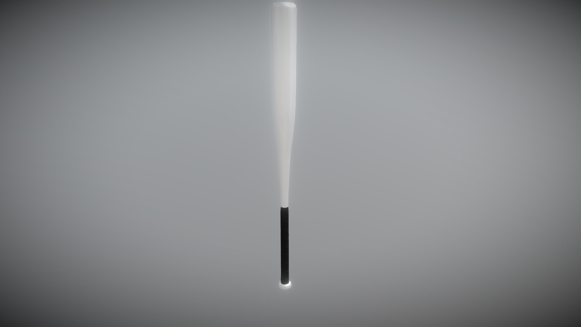 3D model Baseball Bat - This is a 3D model of the Baseball Bat. The 3D model is about a white pen on a white surface.