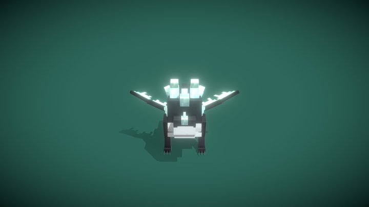 Baby Dragon Pet Minecraft 3D Model