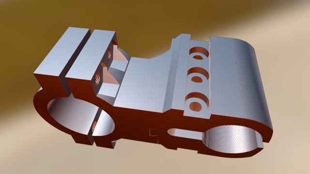 FWB 25.4 mm Mount 3D Model