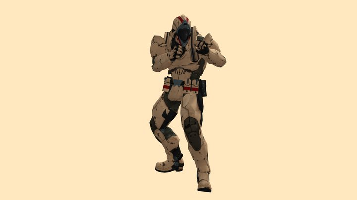 Fighting Stance Idle Animation 3D Model