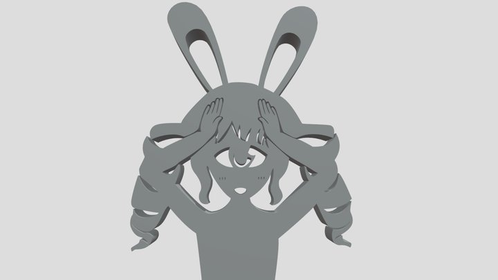バニー単眼 3D Model