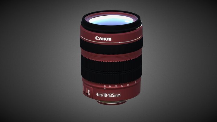 Canon lense 3D Model