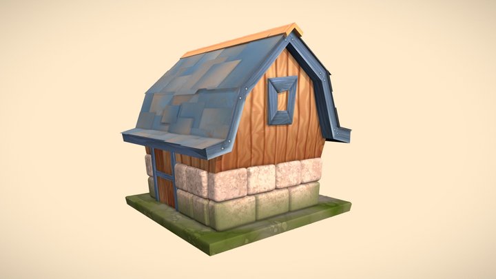 Casa de madera 3D Model