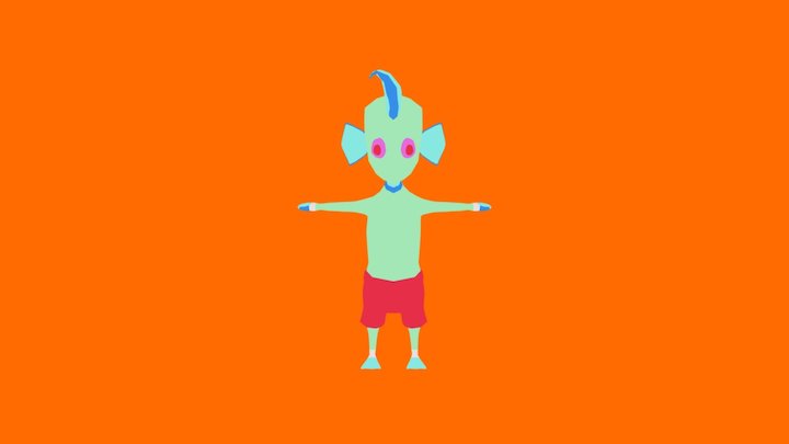 Moonchild Swimmer 3D Model