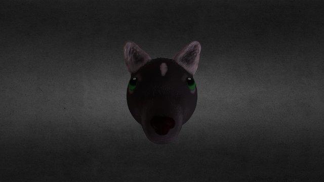 Wolfish head 3D Model