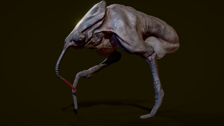 Alien Creature 002 3D Model