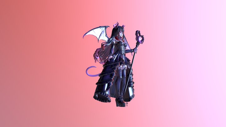 Gothic Succubus Queen 3D Model 3D Model