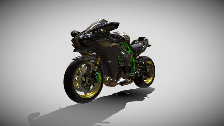 Kawasaki H2 rr 3D Model