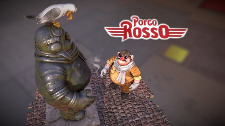 A Porco Rosso-Inspired Animation Made in Blender