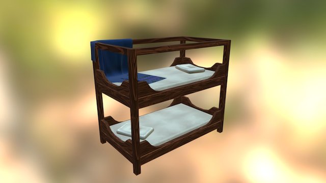Bunk Bed 3D Model