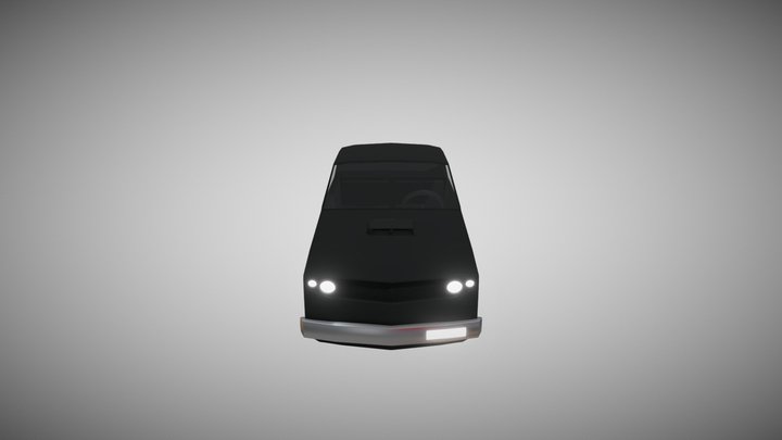 Cartoon Sport Car - low poly (free) 3D Model