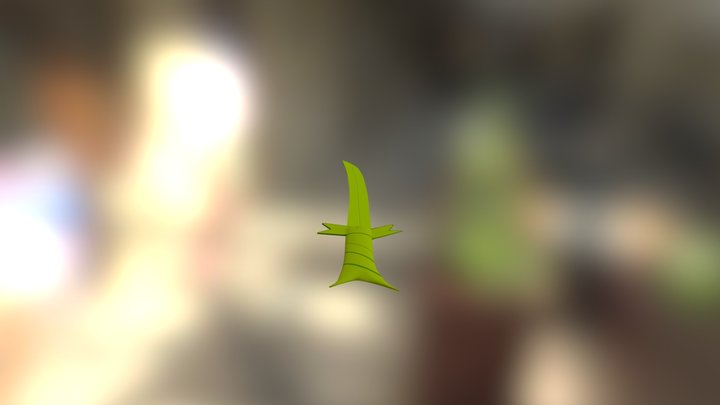 Grass Sword 3D Model