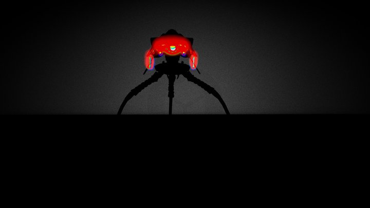 THE RED TRIPOD HUNTER 3D Model