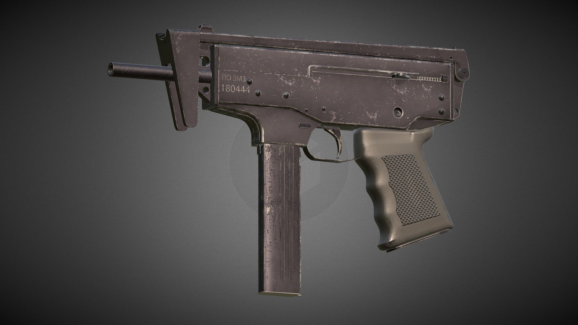 Submachine Gun PP-91 KEDR - 3D Model By Vitamin (@btrseller) [90bab9e ...