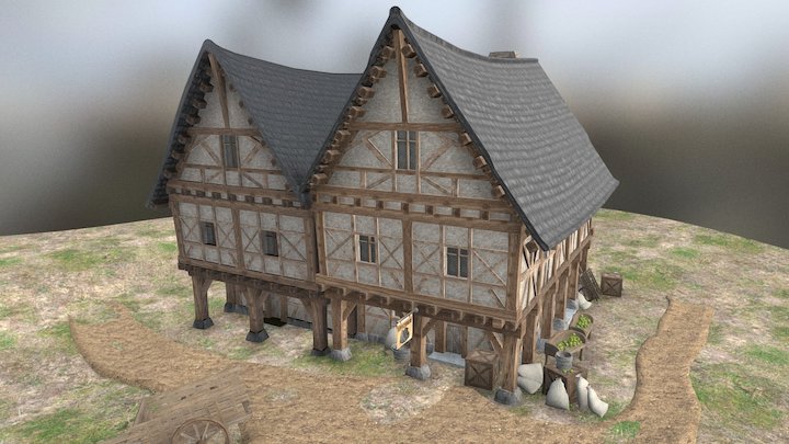 Medieval House 3D Model