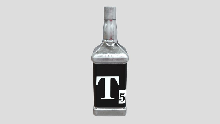 Bottle Of T 3D Model