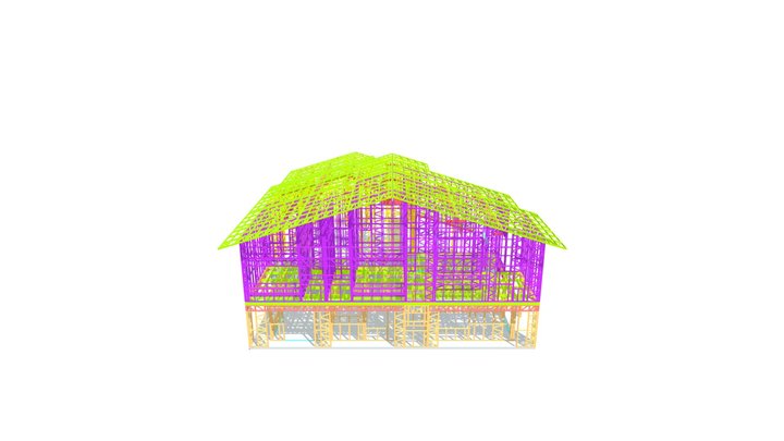 Residência 400 m² em Light Steel Frame 3D Model