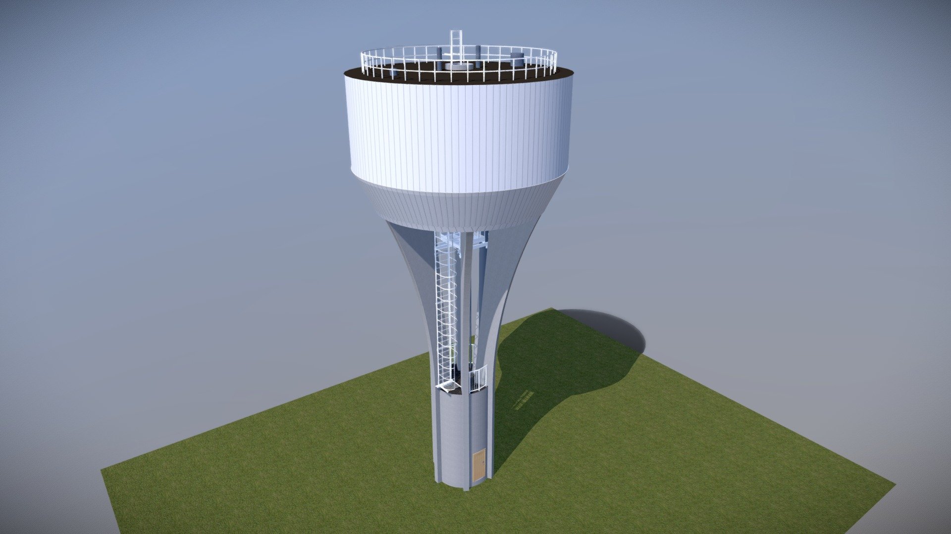 Water tower. Golden ratio