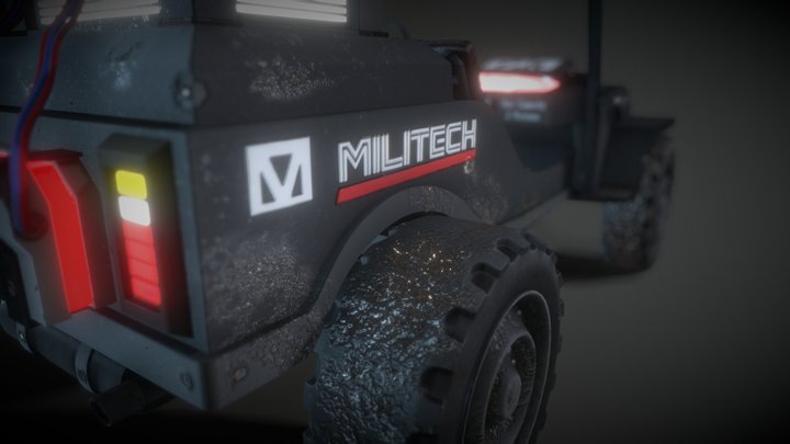 Militech's Jeep - 2043 3D Model