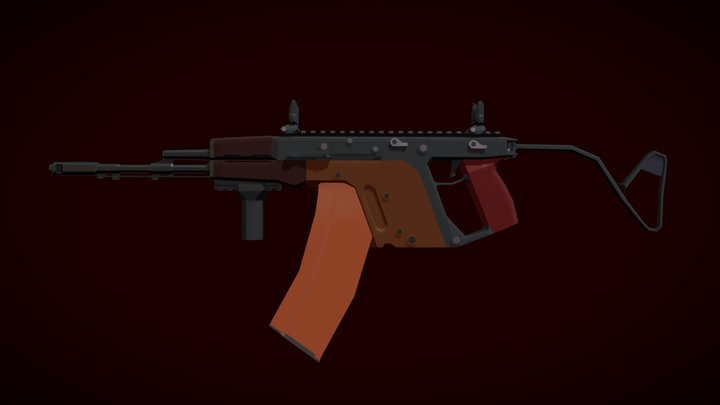 Lowpoly Kryshnikov KV-74 3D Model