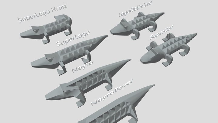 Aligator_0003_c4d 3D Model