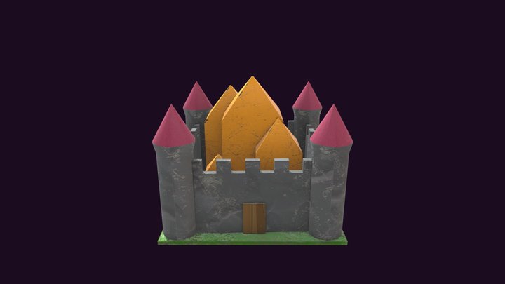 Toy Castle Project Texture 3D Model