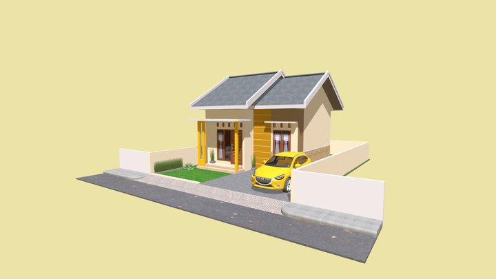 LT1-018 Minimalist House 7x12 m 3D Model