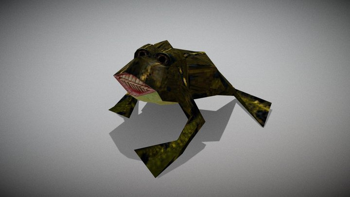 Frog With Human Teeth 3D Model