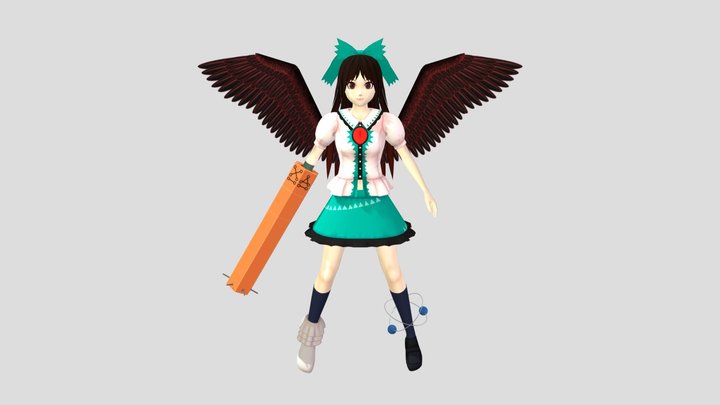 Utsuho for Touhou Multi Scroll Shooting 2. 3D Model