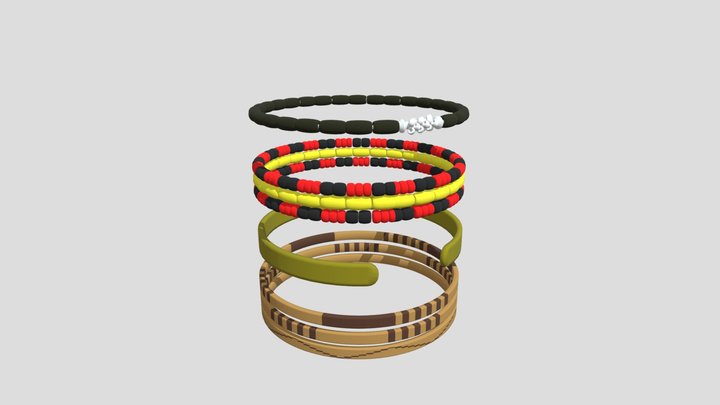 Traditional Bracelets 3D Model