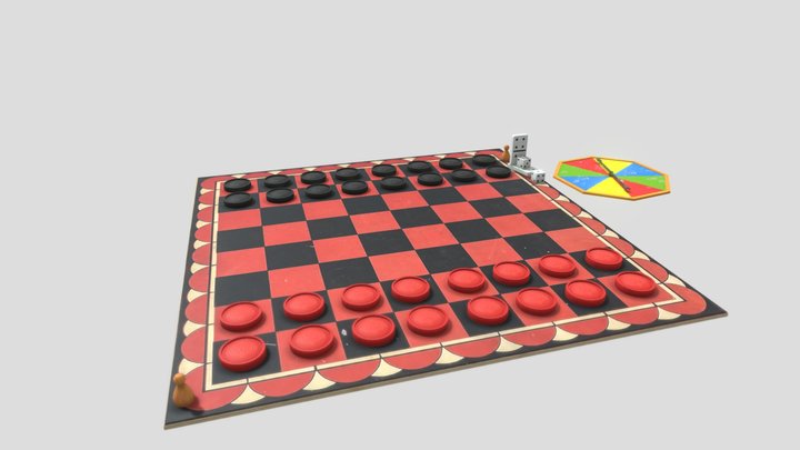Gameboard -  Texture Mapping - SDG 114 3D Model