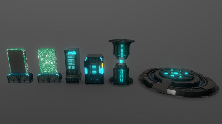 Sci- Fi Pack 3D Model